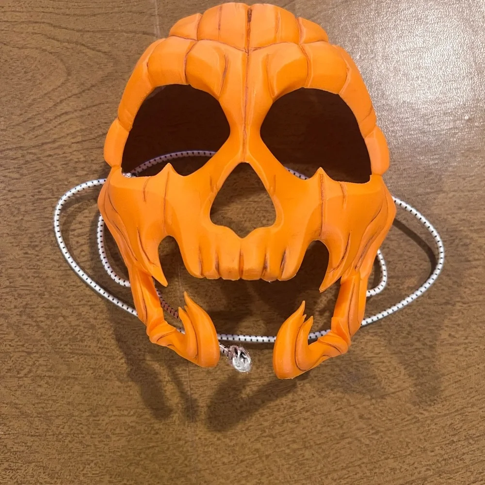 Orange Skull Mask